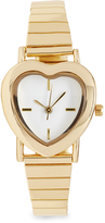 Thumbnail for your product : Forever 21 Heart-Shaped Analog Watch