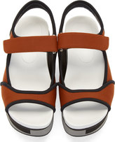 Thumbnail for your product : Marni Curry & Coal Wedge Platform Sandals