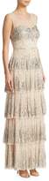 Thumbnail for your product : Aidan Mattox Embellished Tiered Gown