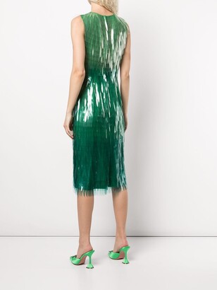 Dolce & Gabbana Pre-Owned Gradient-Effect Sequin Embellished Dress