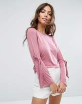 Thumbnail for your product : Daisy Street Tie Flare Sleeve T-Shirt