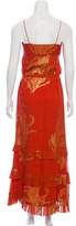 Thumbnail for your product : Nicole Miller Silk Metallic-Accented Dress