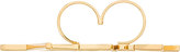 Thumbnail for your product : Lanvin Gold Double-Finger Love Ring