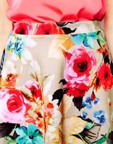 Thumbnail for your product : ASOS Scuba Midi Skirt In Neon Floral