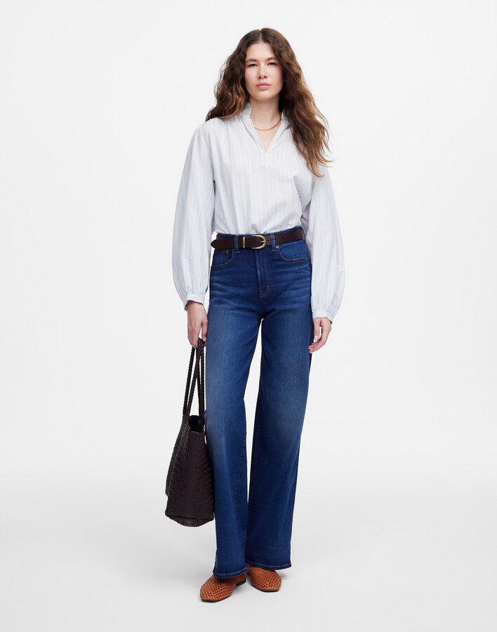 Madewell The Petite Perfect Vintage Wide-Leg Jean in Pipestone Wash