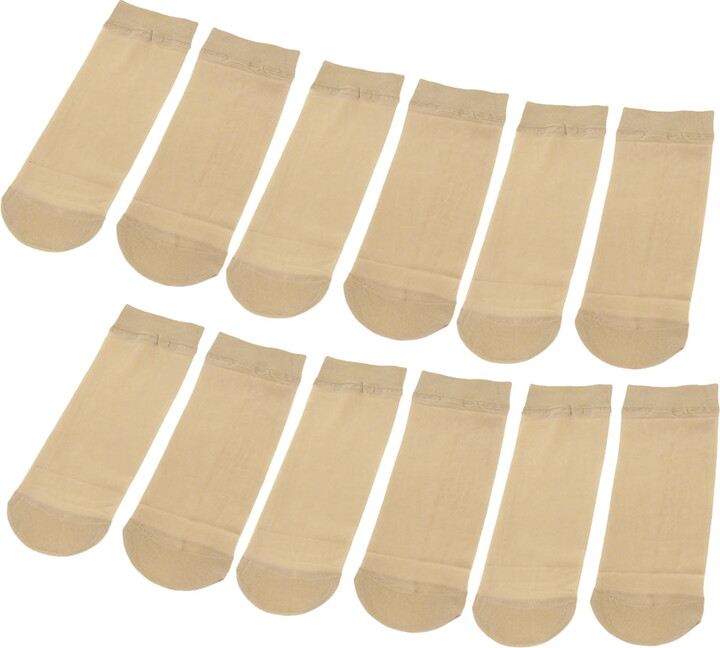 Unique Bargains 6 Pairs Stretchy Ankle High Sheer Hosiery Socks Stockings for Ladies