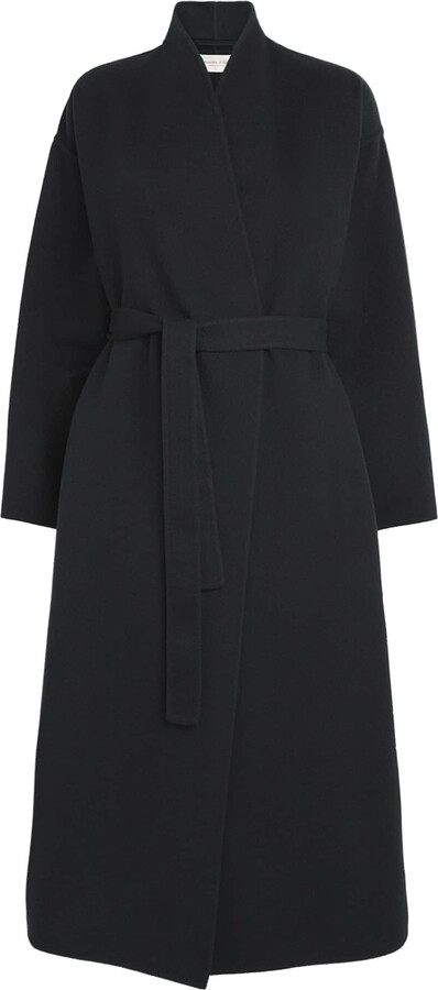 Johnstons of Elgin Cashmere Wrap Belt Long Coat