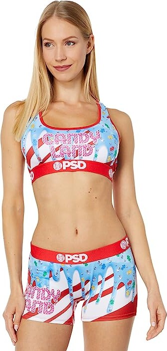 PSD Sports Bra (Multi/Candy Land Drip Sports Bra) Women's Lingerie