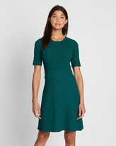 Thumbnail for your product : Marcs Women's Green Mini Dresses - Gracie Textured Knit Dress