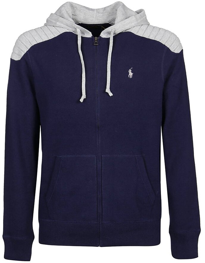 Polo Ralph Lauren Logo Embroidered Zipped Hoodie - ShopStyle