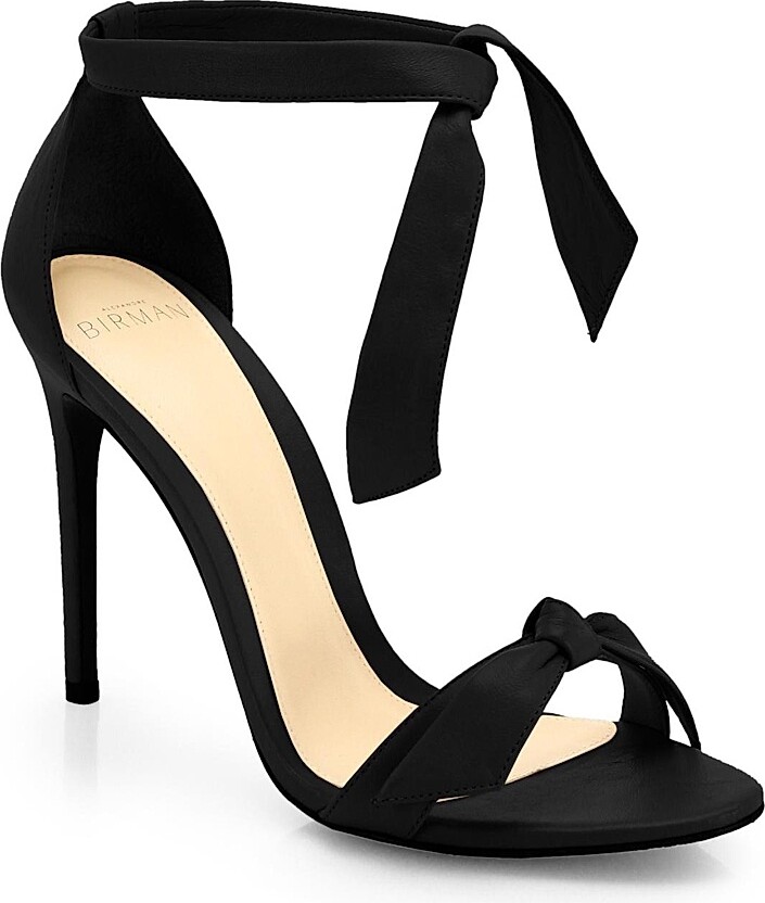 Alexandre Birman Women's Clarita Bow Leather Sandals - Beige - Size 6.5