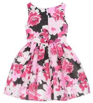Laura Ashley Pastourelle Little Girl's Floral-Print Pleated Dress