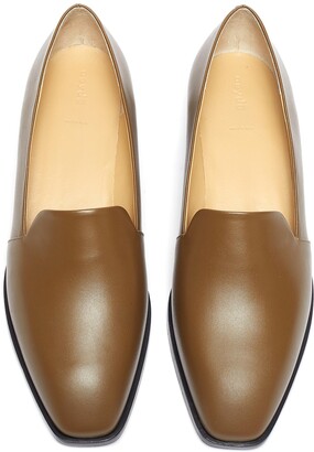 AEYDĒ 'Amber' Block Heel Leather Loafers