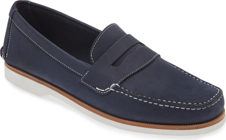JM WESTON Bateau Water Resistant Penny Loafer