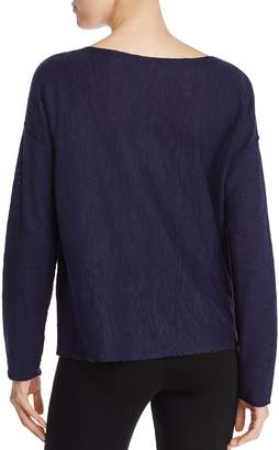Eileen Fisher Drop Shoulder Pocket Sweater