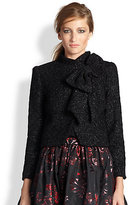 Thumbnail for your product : Alice + Olivia Hope Cropped Bow Jacket