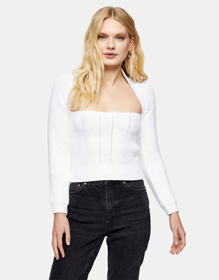 white cotton shrug for summer