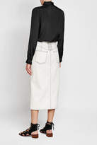 Thumbnail for your product : A.P.C. Crepe Blouse with Ruffled Trims