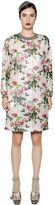 Thumbnail for your product : Antonio Marras Floral Printed Organza & Lurex Dress