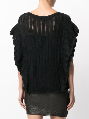 IRO ruffle knitted top