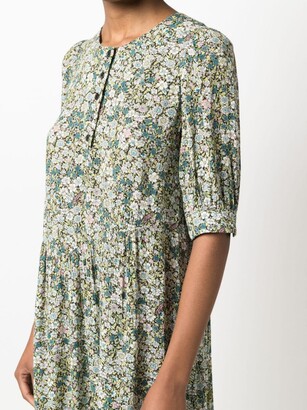 Zadig & Voltaire Risla Liberty-floral crinkle dress