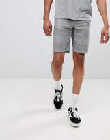 Thumbnail for your product : ASOS Design Tall Slim Shorts In Monochrome Check With Side Taping