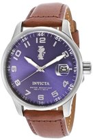 Thumbnail for your product : Invicta Men's I-Force Blue Dial Brown Genuine Leather