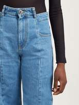 Thumbnail for your product : Maison Margiela Wide Leg Cut Out Waist Jeans - Womens - Denim