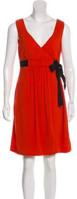 RED Valentino V-neck Sleeveless Mini Dress