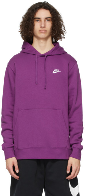 nike hoodie men purple