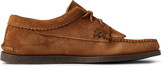 Thumbnail for your product : Yuketen Textured-Leather Kiltie Derby Shoes
