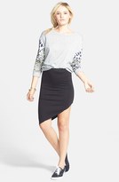 Thumbnail for your product : RVCA 'Trickster' Asymmetrical Hem Skirt (Juniors)