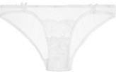 Thumbnail for your product : Mimi Holliday Low-Rise Lace And Tulle Briefs