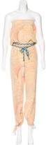 Thumbnail for your product : Karen Zambos Silk Strapless Jumpsuit