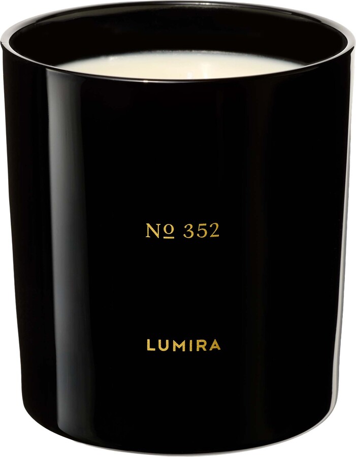 LUMIRA No.352 Leather and Cedar Black Candle 10.5 oz
