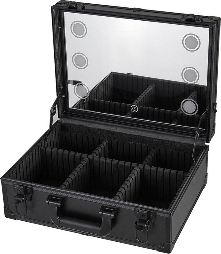 Living and Home Lighted Cosmetic Train Case with Mirror ShopStyle