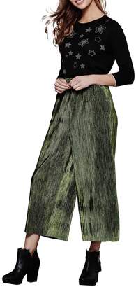 Yumi Cropped Velvet Trousers