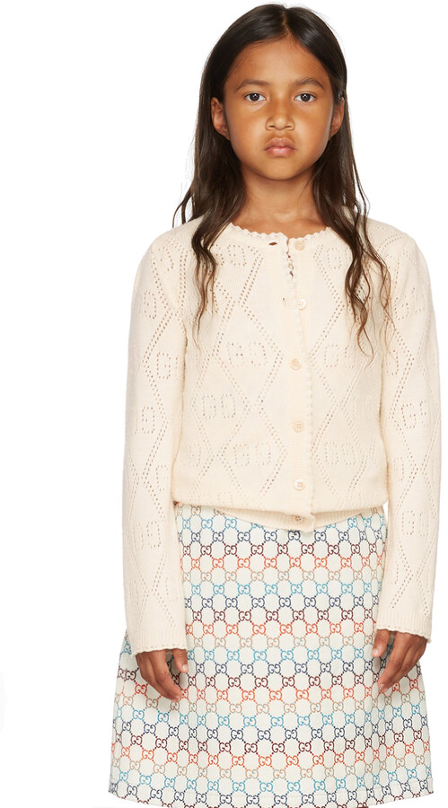 children's gg wool cardigan