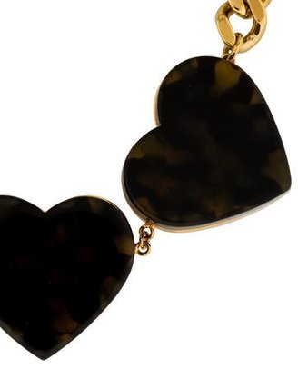 Stella McCartney Tortoise Heart Collar Necklace
