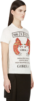 Thumbnail for your product : Junya Watanabe Pink Cream Linen Jersey Goroka Coffee T-Shirt