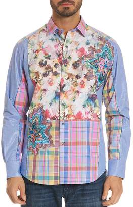 Robert Graham Limited Edition Floral Plaid Classic Fit Button-Down Shirt