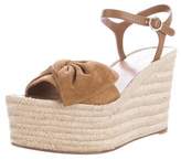 Thumbnail for your product : Valentino Bow-Accented Wedge Sandals