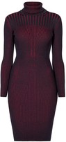 Thumbnail for your product : Rumour London Cleo Black Two-Tone Ribbed Knit Dress
