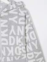 Thumbnail for your product : DKNY TEEN logo zip hoodie