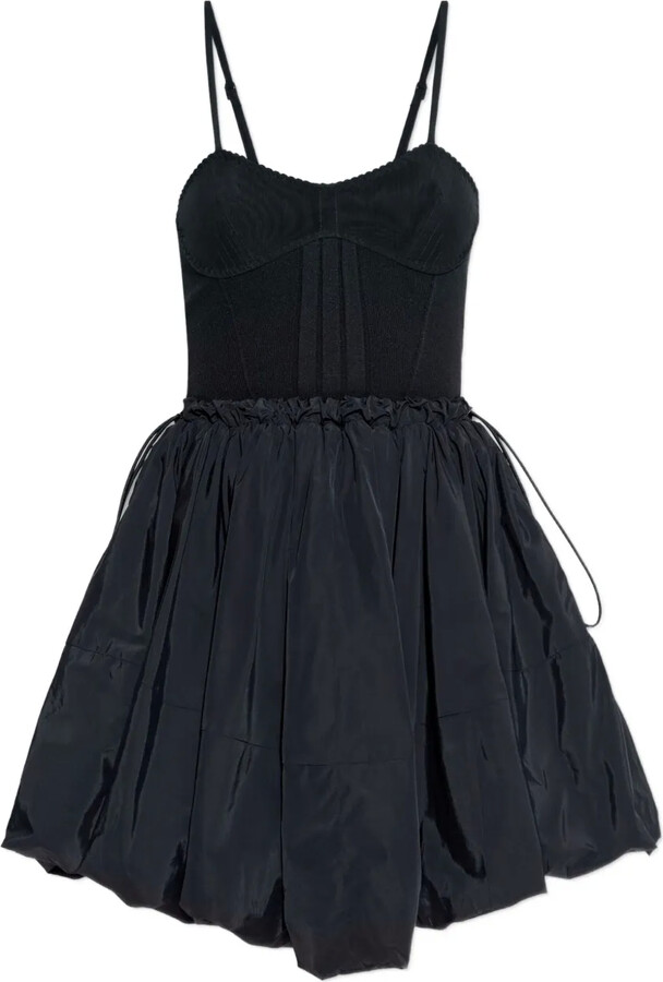 ATTICO Balloon-Hem Mini Dress
