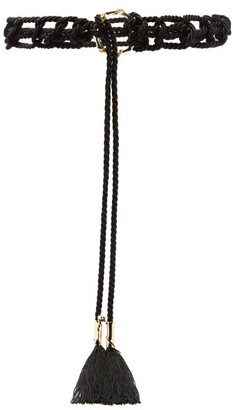 Rosantica Jungla Crystal-bamboo Rope Belt - Black