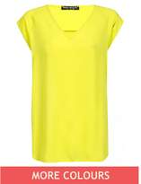Thumbnail for your product : Select Fashion Fashion Womens Yellow Oversized V-Neck Lotus Top - size 12