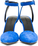 Thumbnail for your product : Alexander Wang Royal Blue Suede Lovisa Ankle Strap Pumps