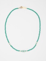 Thumbnail for your product : Isabel Marant Beaded Necklace - Green Gold