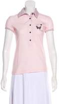 Thumbnail for your product : CNC Costume National Collar Short Sleeve Top w/ Tags